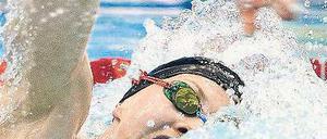 Aufatmen in Stettin. Britta Steffen holte bei der Kurzbahn-EM in Polen zwei Siege und steigerte dadurch ihr angeknackstes Selbstbewusstsein. Foto: dpa