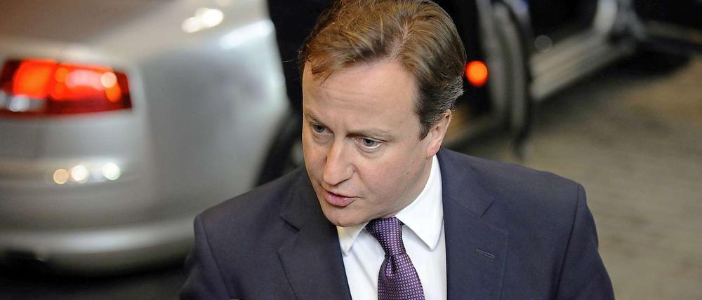 Der britische Premier David Cameron bleibt bei seiner Haltung zu den deutsch-französischen Plänen. 