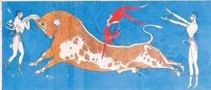 Fest des Lebens. Die elegante Kunst der Minoer, hier ein Wandbild aus dem Palast in Knossos, war ein antiker Exportschlager. 