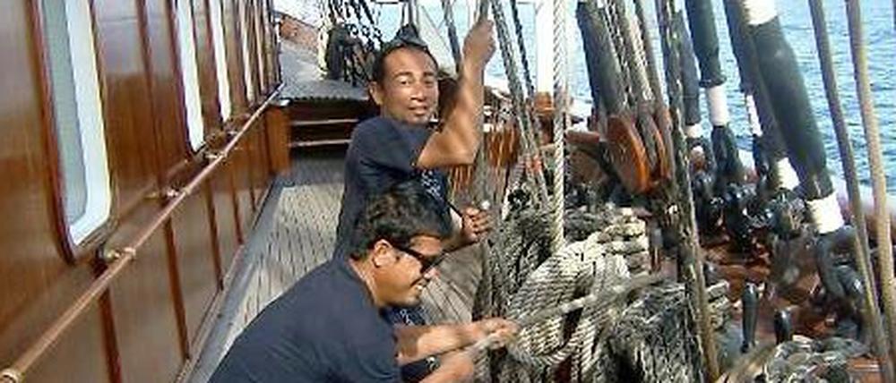 Nicht nur die Crew ist vom Segelvirus befallen. Auch bei den Gästen grassiert diese durchaus chronische "Krankheit"... 