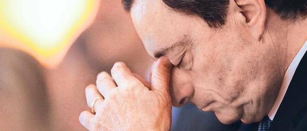 Neues Amt in schwierigen Zeiten. Mario Draghi, Präsident der Europäischen Zentralbank, bereitet die Lage viel Kopfzerbrechen. Foto: dapd
