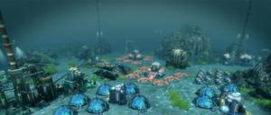 Unterwasserstadt in "Anno 2070".