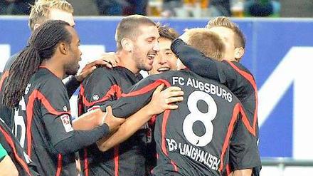 Die Augsburger jubeln