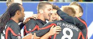 Die Augsburger jubeln 