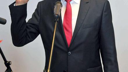 Erwin Sellering legt seinen Amtseid ab.