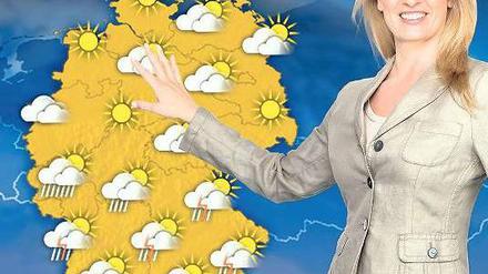 Im Ersten. Ob Claudia Kleinert weiter das Wetter präsentiert, ist ungewiss. Foto: ARD