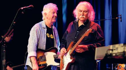 Ewige Hippies. Graham Nash (69) und David Crosby (70).Foto: Davids/Hübner