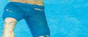 Kleines Päuschen. Paul Biedermann nach einem seiner Rennen. Foto: dpa