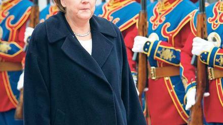 „Historisch“ nannte der Präsident der Mongolei den Besuch von Kanzlerin Merkel. Foto: dpa