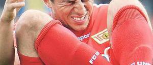 Kurzer Schmerz. Halil Savran gehört zu den wenigen Gesunden bei Union.Foto: Imago