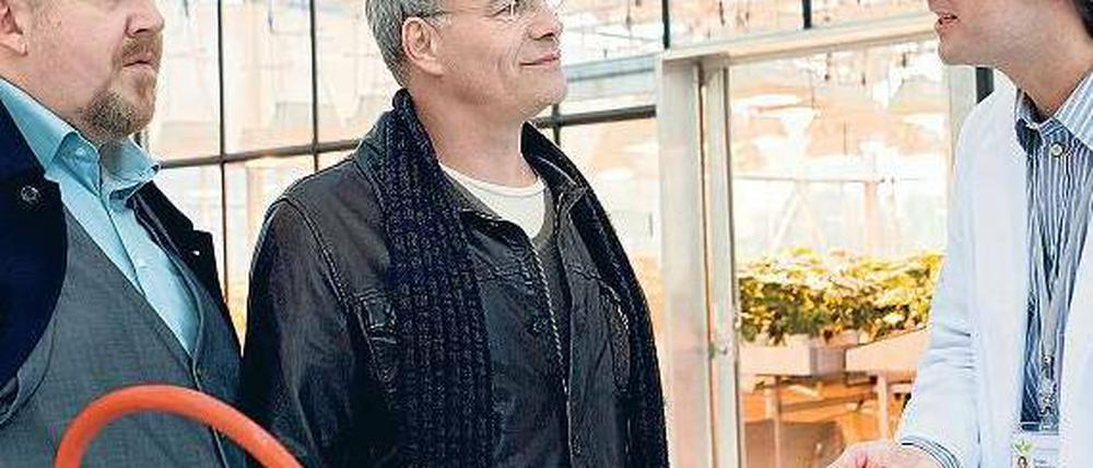 Sehr verdächtig: Dr. Rubner (Mišel Maticevic, re.) neben den Kommissaren Freddy Schenk (Dietmar Bär, li.) und Max Ballauf (Klaus J. Behrendt). Foto: WDR