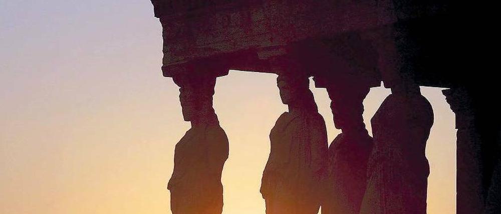 Sonnenuntergang. Die Regierung in Athen kämpft um die nächste Kredittranche, die im Oktober nötig wird. 