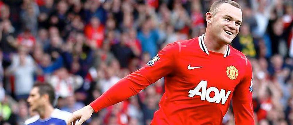 Wayne Rooney erzielte gegen den FC Chelsea bereits sein neuntes Saisontor und hat bisher in jedem der fünf Ligaspiele getroffen.