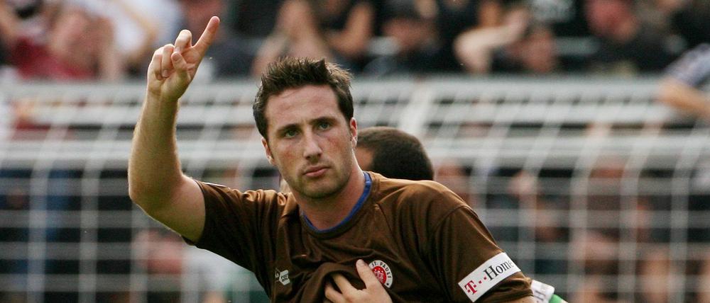 René Schnitzler bei einem Spiel des FC St. Pauli gegen den FC Carl Zeiss Jena im Jahr 2007.