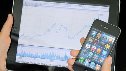 Gefragte Produkte. Apples iPad und iPhone.