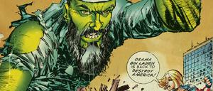 Giftgrün: In der Heftreihe "Savage Dragon" kehrt der al-Quaida-Chef als Untoter zurück.