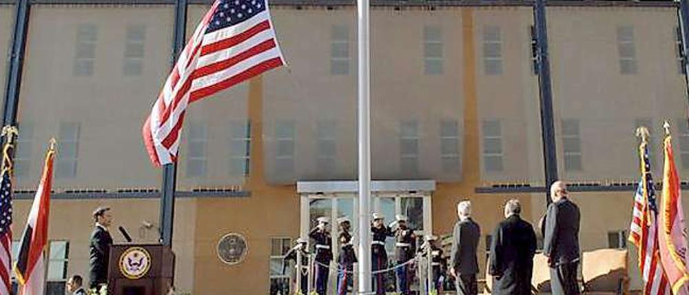 Die US-Botschaft in Bagdad. So groß wie Vatikan-Stadt.