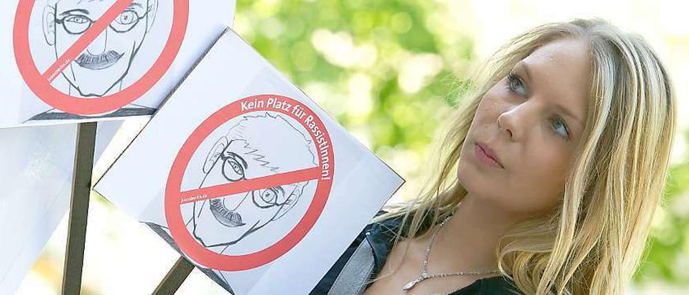 Proteste gegen Thilo Sarrazin.