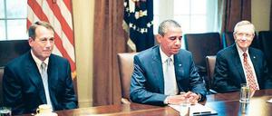 In der Zwickmühle. Noch haben die USA unter der Führung von Barack Obama die Note „Aaa“. China glaubt aber schon jetzt nicht mehr an den Dollar. 