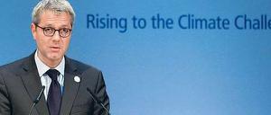 Umweltminister im Einsatz. Norbert Röttgen eröffnet den Klimadialog.