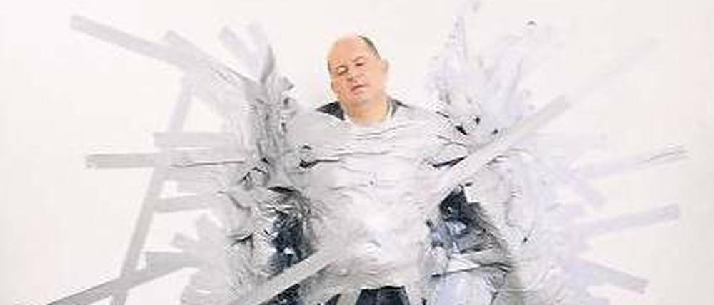 An die Wand gebracht. Die Arbeit „A perfect Day“ des Italieners Maurizio Cattelan zeigt dessen Galeristen.