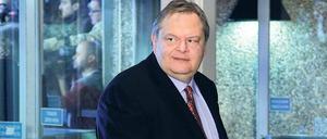 Schwerer Job. Griechenlands Finanzminister am Montag auf dem Weg zum Treffen mit seinen Kollegen in Luxemburg. 