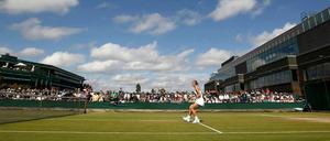 Schönes Wetter, schönes Spiel: Sabine Lisicki setzte ihren Siegeszug in Wimbledon in der dritten Runde fort.