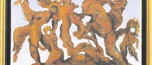 Fauler Zauber. Das Ölgemälde „La horde“, ein falscher Max Ernst, angeblich aus dem Jahr 1927. Foto: picture-alliance/dpa