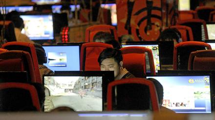 Internet-Café in Peking.