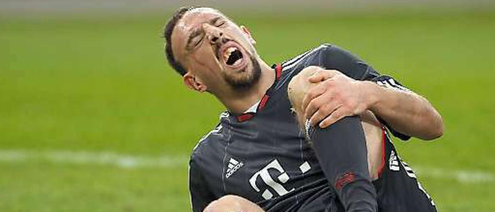 Franck Ribéry vom FC Bayern München hat immer wieder mit Verletzungsproblemen zu kämpfen.