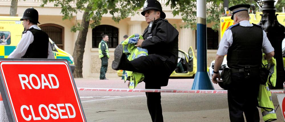 Die Sicherheitsmaßnahmen in der Londoner Innenstadt wurden verstärkt.