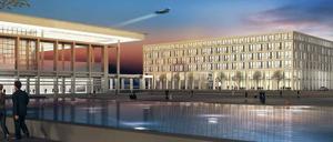 Die Airport-Ambulanz. Bis zu 100.000 Patienten jährlich wollen Vivantes und Sana ab Mitte 2012 im Gesundheitszentrum am Flughafen BBI versorgen. 