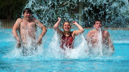 Das Freibad Kreuzberg öffnete bereits am 30. April.