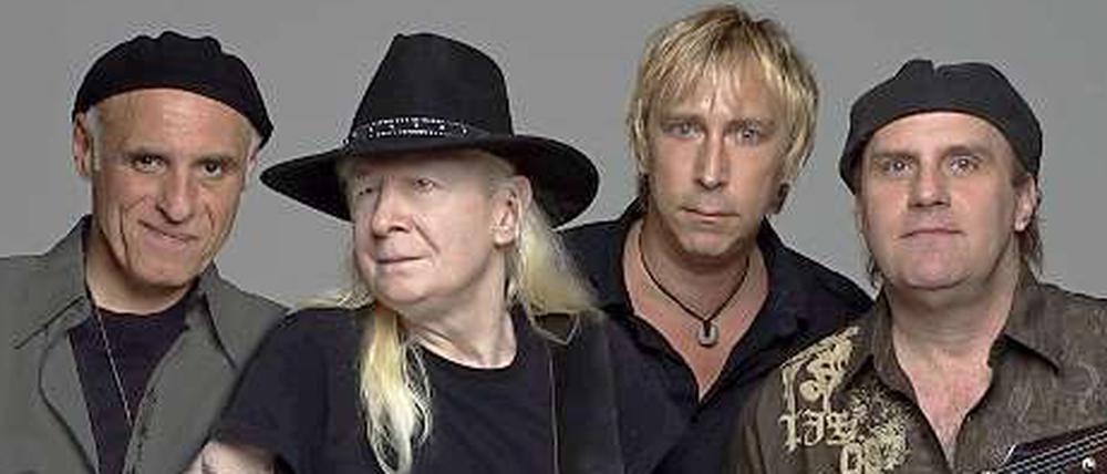 Johnny Winter und seine Crew.