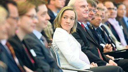 Ministerin wird Mutter. Um „familienbewusste Arbeitszeiten“ ging es am Montag bei einer Veranstaltung mit der schwangeren CDU-Bundesfamilienministerin Kristina Schröder.