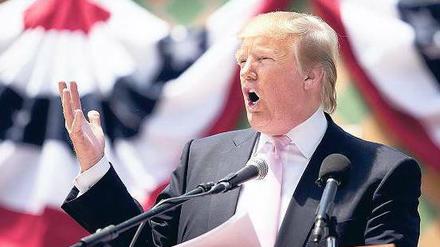Entertainer mit rechten Parolen. Donald Trump steht gerne im Mittelpunkt.