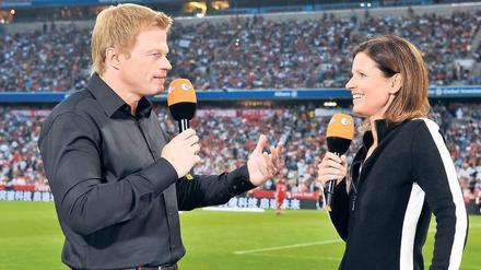 Oliver Kahn statt Johannes B. Kerner: Der Ex-Bayern-Torwart und ZDF-Sportreporterin Katrin Müller-Hohenstein werden ab 2012 europäische Spitzenspiele analysieren. Foto: ZDF
