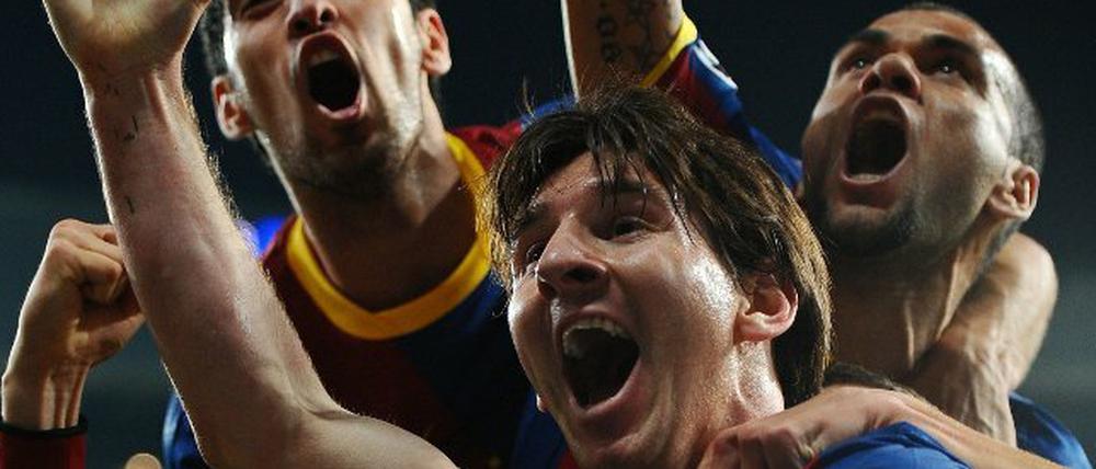 Barcas Lionel Messi traf zwei Mal gegen Madrid.