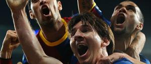 Barcas Lionel Messi traf zwei Mal gegen Madrid.