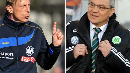 Christoph Daum (l.) und Felix Magath.