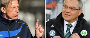 Christoph Daum (l.) und Felix Magath.