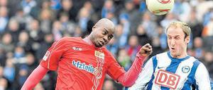 Eiserner Torjäger. John Jairo Mosquera (li.) bleibt drei weitere Jahre bei Union.