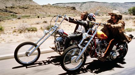 Easy Rider: Peter Fonda als Wyatt (li.) und Dennis Hopper als Billy.