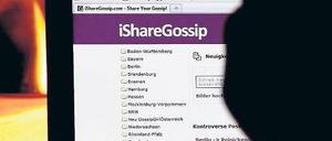 Versteckt. Die großen Suchmaschinen sollen das Mobbing-Portal „Isharegossip“ künftig nicht mehr auflisten.
