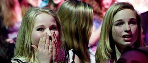 Kreisch ist ihr Gemüse: Bieber-Fans im Angesicht von Bieber.