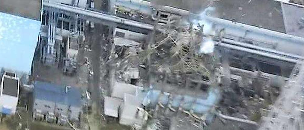 Ein Foto des japanischen Energiekonzerns Tepco zeigt die Zerstörung im Reaktor 3 des Atomkraftwerks Fukushima 1.