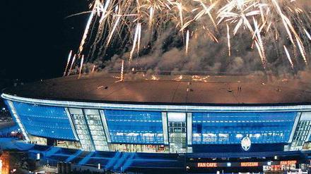 Kerzenwunder. Heute kann Schachtjor in der Donbas-Arena ins Viertelfinale der Champions League einziehen.Foto: Reuters
