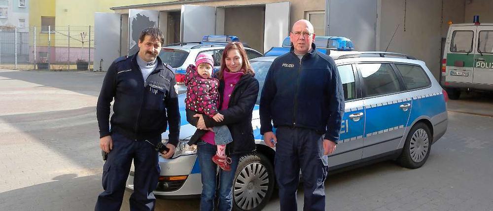 Ende einer Irrfahrt: Die Polizei brachte die Mutter und Kind wieder zusammen.