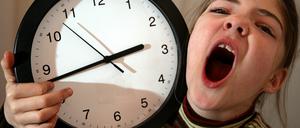 Da fehlt eine Stunde Schlaf.