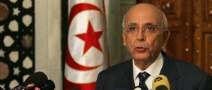 Ministerpräsident Ghannouchi.